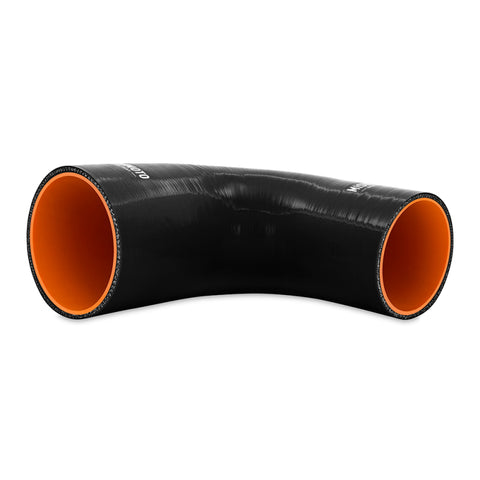 Mishimoto Silicone Reducer Coupler 90 Degree 3.5in to 4in - Black - MMCP-R90-3540BK