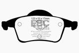 EBC 01-05 Volvo S60 2.3 Turbo T5 Greenstuff Rear Brake Pads - DP21231