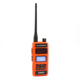 Rugged Radios GMRS Handheld Radio with NOAA Alerts - FM Radio - Safety Orange - GMR5-ORN