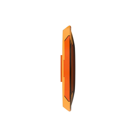 KC HiLiTES SlimLite 8in. LED Light Shield (Shield Only) - Amber - 5208