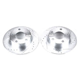 Power Stop 98-01 Audi A6 Quattro Rear Evolution Drilled & Slotted Rotors - Pair - EBR619XPR