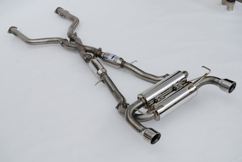 Invidia 2022+ Nissan Z 70mm Gemini Cat Back Exhaust - Rolled SS Tips - HS22N4Z7GM1RSL