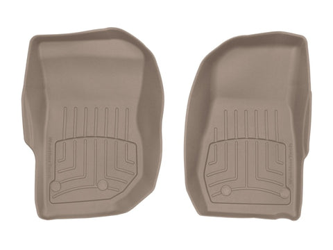 WeatherTech 14-17 Jeep Wrangler Front FloorLiner HP - Tan - 455731IM