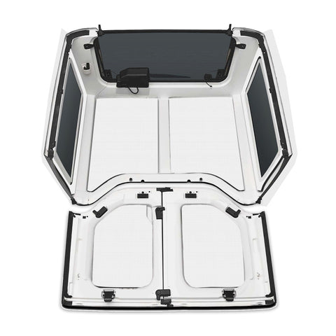 DEI 11-18 Jeep Wrangler JK 2-Door Boom Mat Complete Headliner Kit - 6 Piece - White - 50287