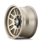 Dirty Life 9310 Canyon 17x9 / 5x127 BP / -12mm Offset / 71.5mm Hub Satin Gold Wheel - 9310-7973MGD12