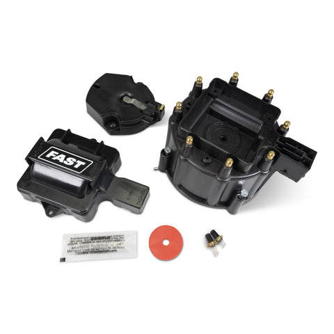 Fast Cap/Coil/Cover Kit, Hei Distributor, Black - 1000-2506