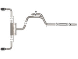 aFe Gemini XV 3in to 2 1/2in 304 SS Cat-Back Exhaust 22-23 Volkswagen GTI (MK8) 2.0L w/ Carbon Tips - 49-36451-C