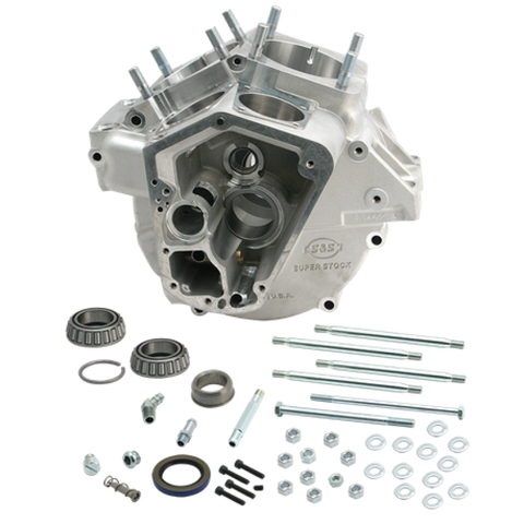 S&S Cycle 70-84 BT w/ Stock Bore Super Stock Alternator Style Crankcase - Natural - 31-0003