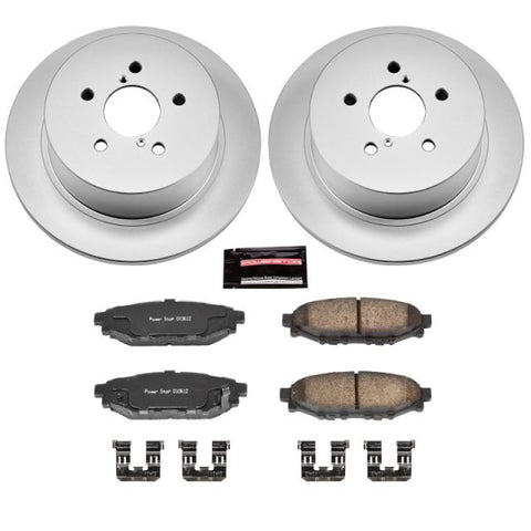Power Stop 05-09 Subaru Legacy Rear Z17 Evolution Geomet Coated Brake Kit - CRK4632
