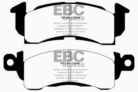 EBC 85-90 Chevrolet Astro Van 2WD Greenstuff Front Brake Pads - DP61145
