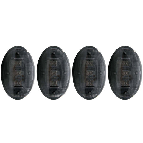 ANZO 1999-2010 Ford F-350 LED Fender Light Kit Smoke 2pc Amber / 2pc Red - 861078