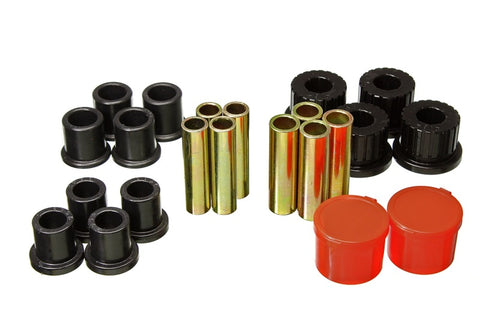 Energy Suspension 98-11 Ford Ranger 2/4WD Rear Leaf Spring Bushing Set - Black - 4.2157G