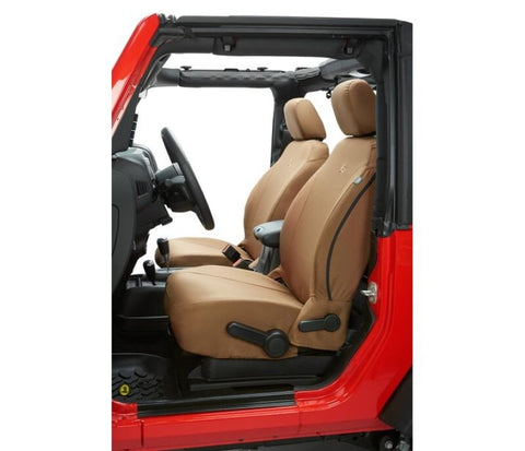 Bestop 07-12 Jeep Wrangler JK Front Seat Covers (Tan) - 29280-04
