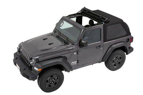 Bestop 18-26 Jeep Wrangler JL 2-Door Trektop (Premium Black Twill) - 56862-17