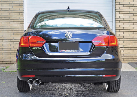 AWE Tuning MK6 Jetta TDI Touring Edition Exhaust - Silver Tips - 3015-22030