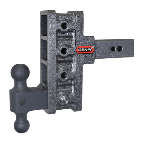 Gen-Y Mega Duty 2.5in Shank 6in Offset Drop 3.5K TW 32K Hitch w/GH-0161 Dual-Ball - GH-1914