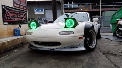 Oracle Pre-Installed Lights 7 IN. Sealed Beam - Green Halo - 6905-004