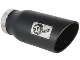 aFe Large Bore-HD 5in 409SS DPF-Back Exhaust System w/Black Tip 19-20 Ram Diesel Trucks L6-6.7L (td) - 49-42075-B
