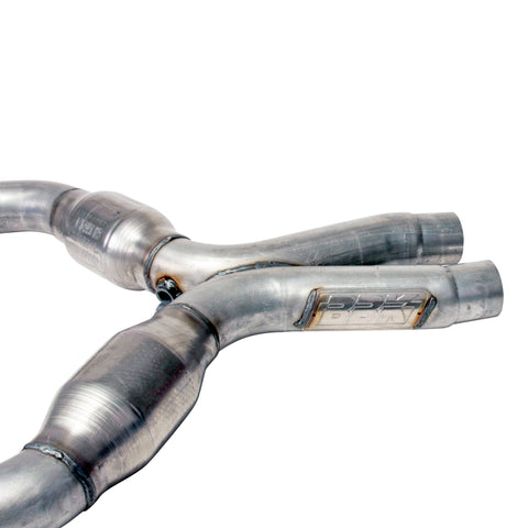 BBK 05-10 Mustang 4.6 Short Mid X Pipe With Catalytic Converters 2-3/4 For BBK Long Tube Headers - 1637
