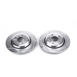 Power Stop 01-06 BMW 330Ci Rear Evolution Drilled & Slotted Rotors - Pair - EBR654XPR
