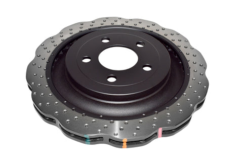 DBA 15-20 Ford Mustang (w/GT Performance Package) Rear 4000 Series Drilled Wavy Rotor - DBA42165WXD