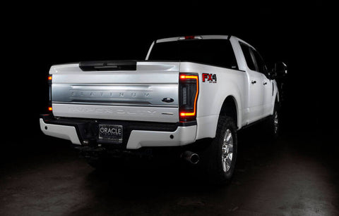 Oracle Lighting 17-22 Ford F-250/350 (Black Series) Flush Mount LED Tail Lights - 5896-504-T