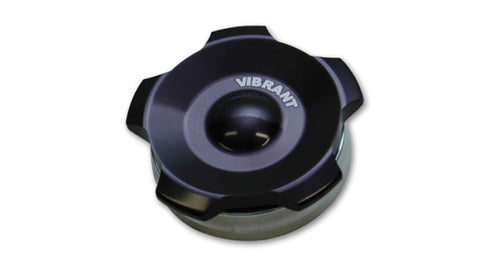 Vibrant 2in OD Aluminum Weld Bungs w/ Anodized Black Aluminum Threaded Cap (incl. O-Ring) - 11291