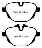 EBC 11+ BMW X3 2.0 Turbo (F25) Greenstuff Rear Brake Pads - DP22047