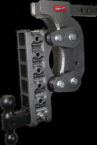 Gen-Y The Boss Torsion-Flex 2in Shank 17.5in Drop 16K Hitch w/GH-051 Dual-Ball/Stabilizer Kit - GH-1416