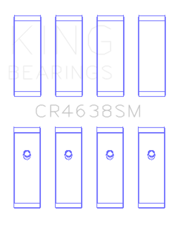 King Nissan MR18DE / MR20DE (Size STD) Rod Bearing Set - CR4638SM