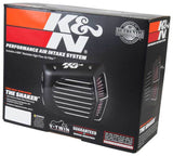 K&N Street Metal Intake System 01-16 Harley-Davidson Shaker Silver H/D Softail/Dyna Fl - RK-3950S