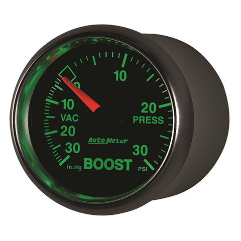Autometer GS 52mm 30 In Hg.-Vac/30 PSI Mechanical Vacuum/Boost Gauge - 3803