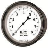 AutoMeter Gauge Tachometer 3-3/8in. 8K RPM In-Dash Old Tyme White II - 1297