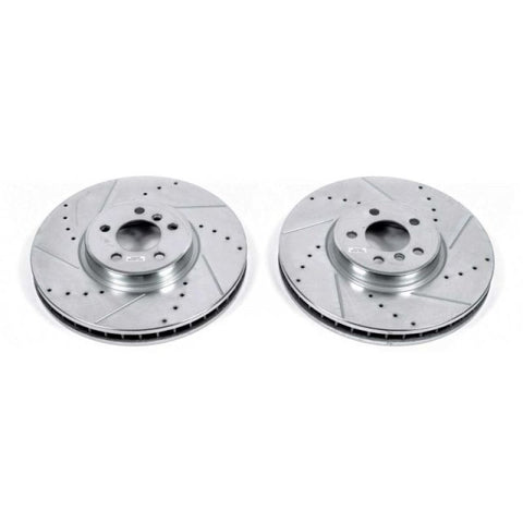 Power Stop 11-18 BMW X5 Front Evolution Drilled & Slotted Rotors - Pair - EBR1218XPR