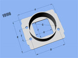 Vibrant MAF SenAdapter Plate Toyota w/ Bosch MAF Sensuse w/ 3in ID filteronly - 1996