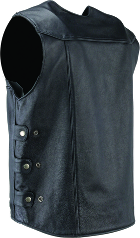River Road Plains Leather Vest Black - Small - 094405