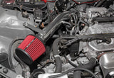 Spectre 92-00 Honda Civic L4-1.6L F/I Air Intake Kit - Polished w/Red Filter - 10146