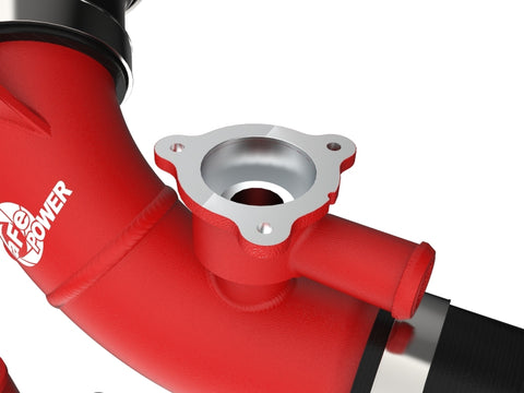 aFe 2022 Toyota Land Cruiser (J300) V6-3.5L (tt) BladeRunner 2.5in Aluminum Hot Charge Pipe - Red - 46-20558-R