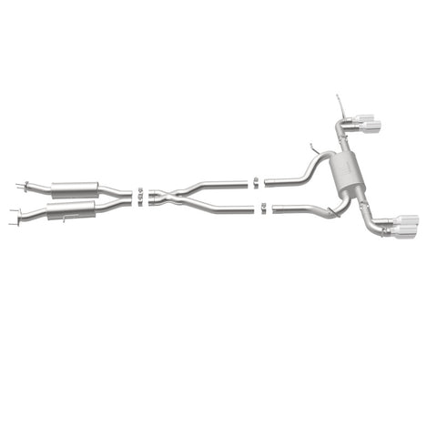 MagnaFlow Cat Back, SS, 2.5in, Quad Split Polish 4in tip 14-15 Jeep Grand Cherokee 3.6L/5.7L V6/V8 - 19193