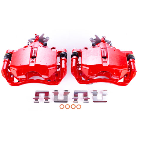 Power Stop 06-11 Buick Lucerne Rear Red Calipers w/Brackets - Pair - S5014