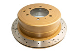 DBA 96-97 Lexus LX450 / 8/92+ Toyota Landcruiser Rear Drilled & Slotted Street Series Rotor - DBA786X