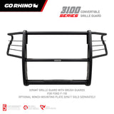 Go Rhino 18-20 Ford F-150 3100 Series StepGuard Center Grille + Brush Guard - Tex. Blk - 3296MT