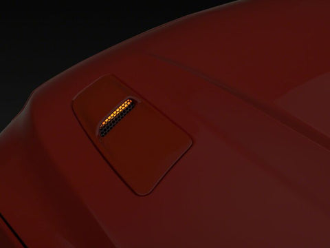 Raxiom 15-17 Ford Mustang GT Axial Series Hood Mount Turn Signal Kit- Amber LED - 390293