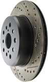 StopTech 5/93-98 Toyota Supra Left Rear Slotted & Drilled Rotor - 127.44105L
