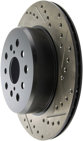 StopTech 5/93-98 Toyota Supra Left Rear Slotted & Drilled Rotor - 127.44105L