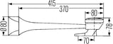 Hella Horn Kit Air 2Trumpet Hghway - 005411001