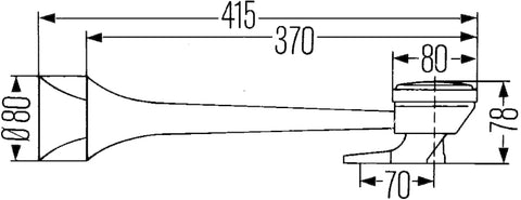 Hella Horn Kit Air 2Trumpet Hghway - 005411001