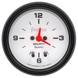AutoMeter Gauge Clock 2-5/8in. 12HR Analog Phantom - 5885