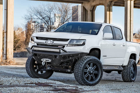 Addictive Desert Designs 15-18 Chevy Colorado HoneyBadger Front Bumper w/ Winch Mount - F357382720103