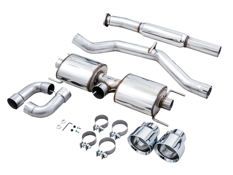 AWE Tuning Subaru BRZ/ Toyota GR86/ Toyota 86 Touring Edition Cat-Back Exhaust- Chrome Silver Tips - 3015-32486